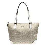 Pre-owned Canvas shoulder-bags Coach Pre-owned , Gray , Dames
