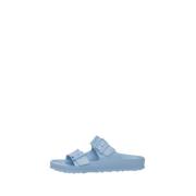 Blauwe Arizona Eva Platte Sandalen Birkenstock , Blue , Dames