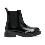 Ankle Boots Love Moschino , Black , Dames