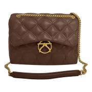 Gewatteerde tas met ketting crossbody band Kocca , Brown , Dames