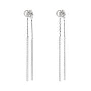 Pre-owned White Gold earrings Gucci Vintage , Gray , Dames