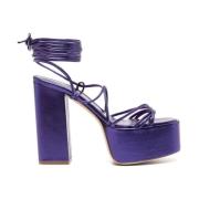 Flat Sandals Paris Texas , Purple , Dames
