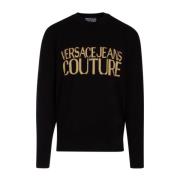 Round-neck Knitwear Versace Jeans Couture , Black , Heren