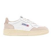 Lage Leat Suède Sneakers Autry , White , Dames