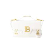 Pre-owned Leather shoulder-bags Balmain Pre-owned , White , Dames