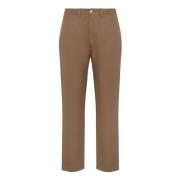 Linnen Broek Boggi Milano , Brown , Heren