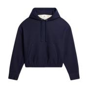 Comfortabele Navy Blauwe Hoodie voor Heren Ami Paris , Blue , Heren