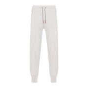 Beige Casual Fitness Sweater Pants Eleventy , Beige , Heren