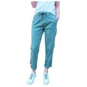 Casual-Chic Lyocell Gemengde Broek Mason's , Green , Dames