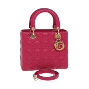 Pre-owned Leather dior-bags Dior Vintage , Pink , Dames