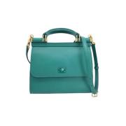 Pre-owned Leather handbags Dolce & Gabbana Pre-owned , Green , Dames