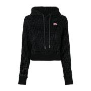 Hoodies Diesel , Black , Dames