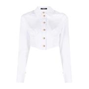 Long Sleeve Tops Balmain , White , Dames