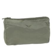 Pre-owned Fabric clutches Prada Vintage , Gray , Dames