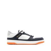 Multikleur Leren Casual Sneakers voor Mannen Santoni , Multicolor , He...