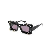 R2 BM HC Sunglasses Kuboraum , Black , Dames