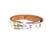 Pre-owned Leather belts Louis Vuitton Vintage , Multicolor , Dames