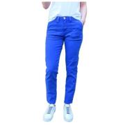 Morgane Slim Hoge Taille Werkbroek Islow , Blue , Dames