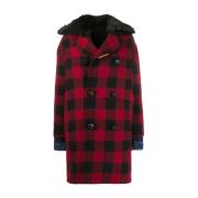 Coats Dsquared2 , Black , Dames