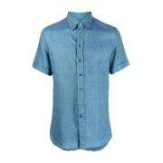 Short Sleeve Shirts Etro , Blue , Heren