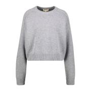 Oversized Grijs Pullover Sweater Loulou Studio , Gray , Dames