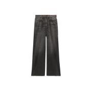 Wide Jeans R13 , Black , Dames