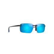 Gepolariseerde zonnebril Laulima Blauw Glanzend Maui Jim , Blue , Unis...