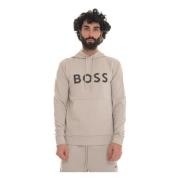 Soody1-50504750271 Sweatshirt with hood Boss , Beige , Heren