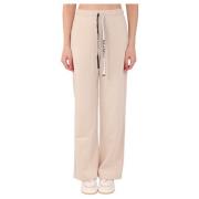 Wide Trousers Max Mara , Beige , Dames