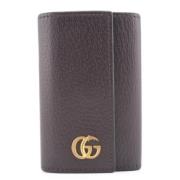 Pre-owned Leather wallets Gucci Vintage , Brown , Dames