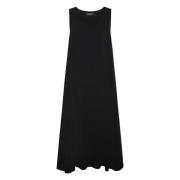 033 Abito Jurk Elena Mirò , Black , Dames