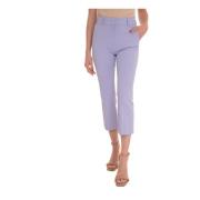 Cropped trousers Liu Jo , Purple , Dames