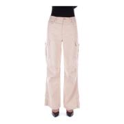 Wide Trousers Liu Jo , Beige , Dames