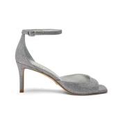 Moderne Vierkante Teen Sandaal Stuart Weitzman , Gray , Dames