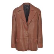 Leather Jackets Etro , Brown , Dames