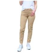 Clara Gestreepte Broek Islow , Beige , Dames