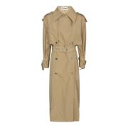 Stijlvolle Trenchcoat voor Vrouwen Jil Sander , Beige , Dames