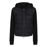 Zwarte Zip-Up Vest Moncler , Black , Dames