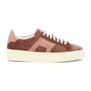 Dubbele Gesp Fluweel Sneakers Santoni , Multicolor , Dames