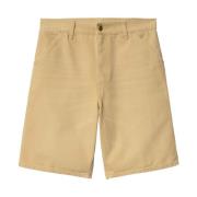 Bourbon Knie Shorts Carhartt Wip , Beige , Heren