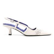 High Heel Sandals Burberry , White , Dames