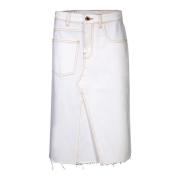 Denim Skirts Tory Burch , White , Dames