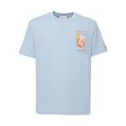 t-shirts blauw MC2 Saint Barth , Blue , Heren