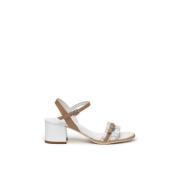 Witte strass gesp sandaal Nerogiardini , White , Dames