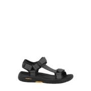 Flat Sandals Skechers , Black , Heren