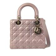 Pre-owned Leather dior-bags Dior Vintage , Pink , Dames