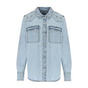 Denim Shirts Essentiel Antwerp , Blue , Dames