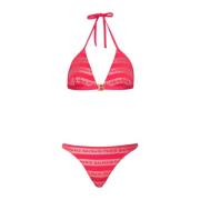 Paris driehoek bikini Balmain , Red , Dames