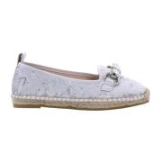 Stijlvolle Zomer Espadrilles Maypol , White , Dames