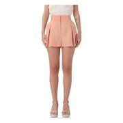 Roze Hoge Taille Shorts van Linnenmix Twinset , Pink , Dames